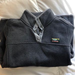 LL Bean Fleece Pullover Sweatshirt